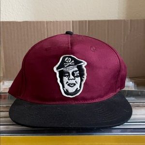 Obey Pirate Hat in maroon